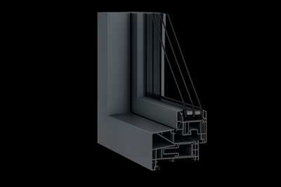 REHAU zwart 3-glas